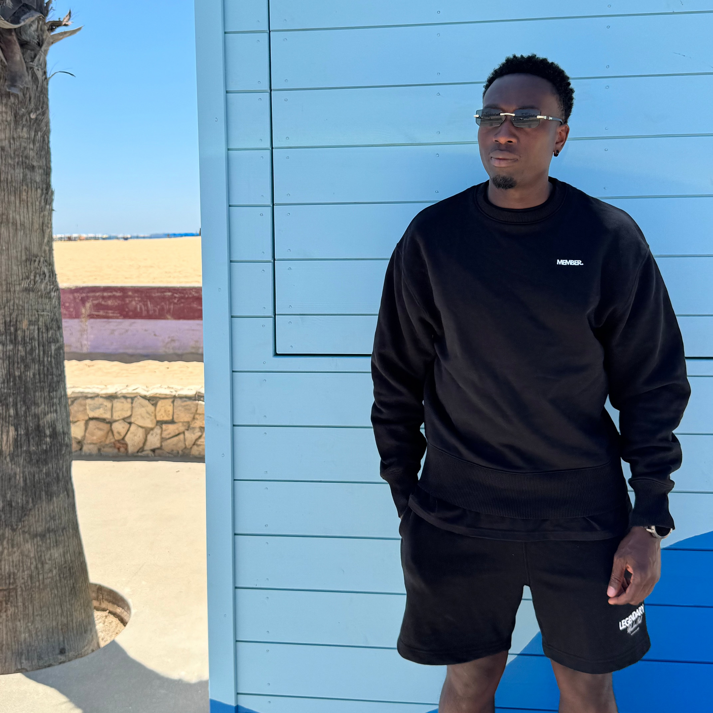 Legendary Members Club Crew Neck Black (350 G/M2)