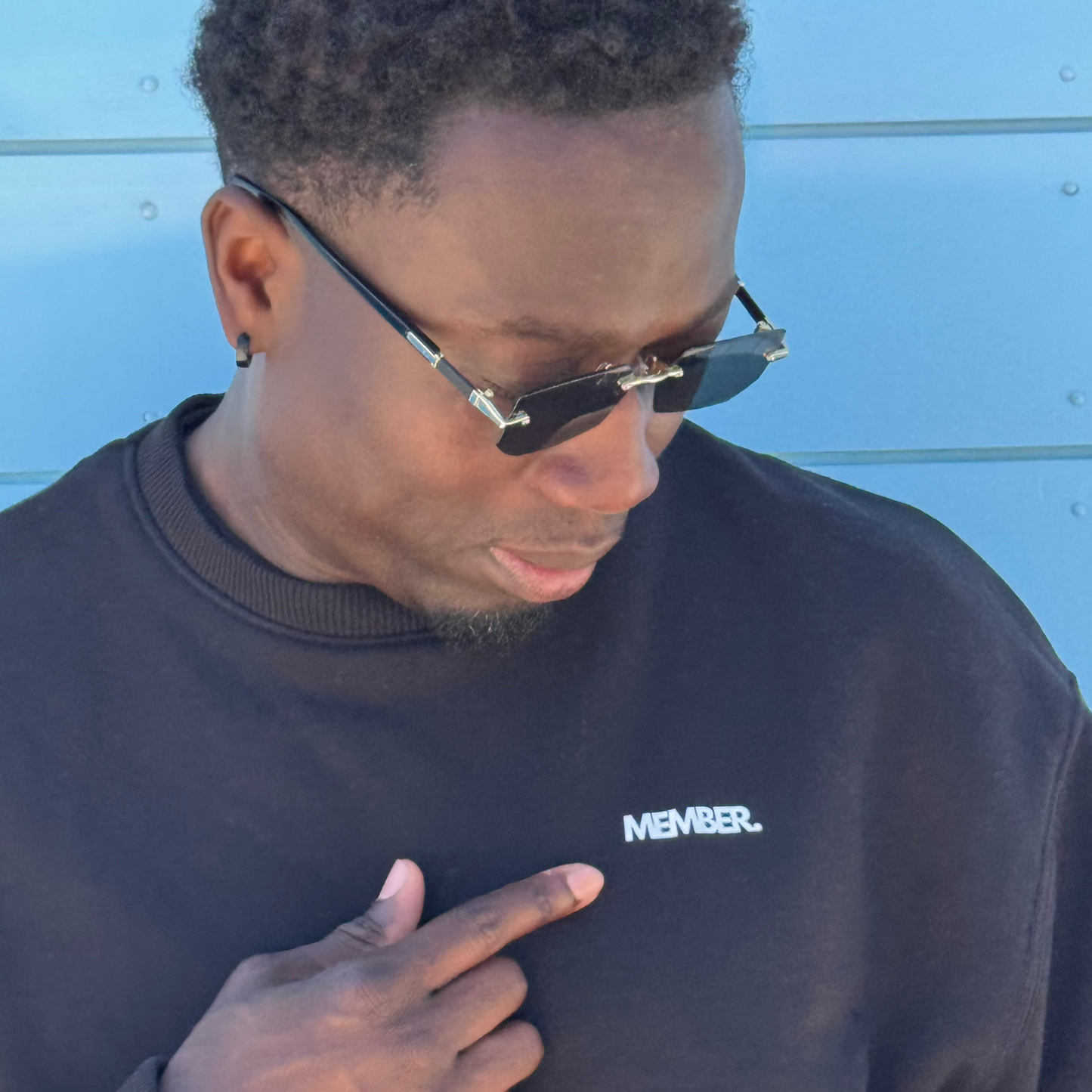 Legendary Members Club Crew Neck Black (350 G/M2)