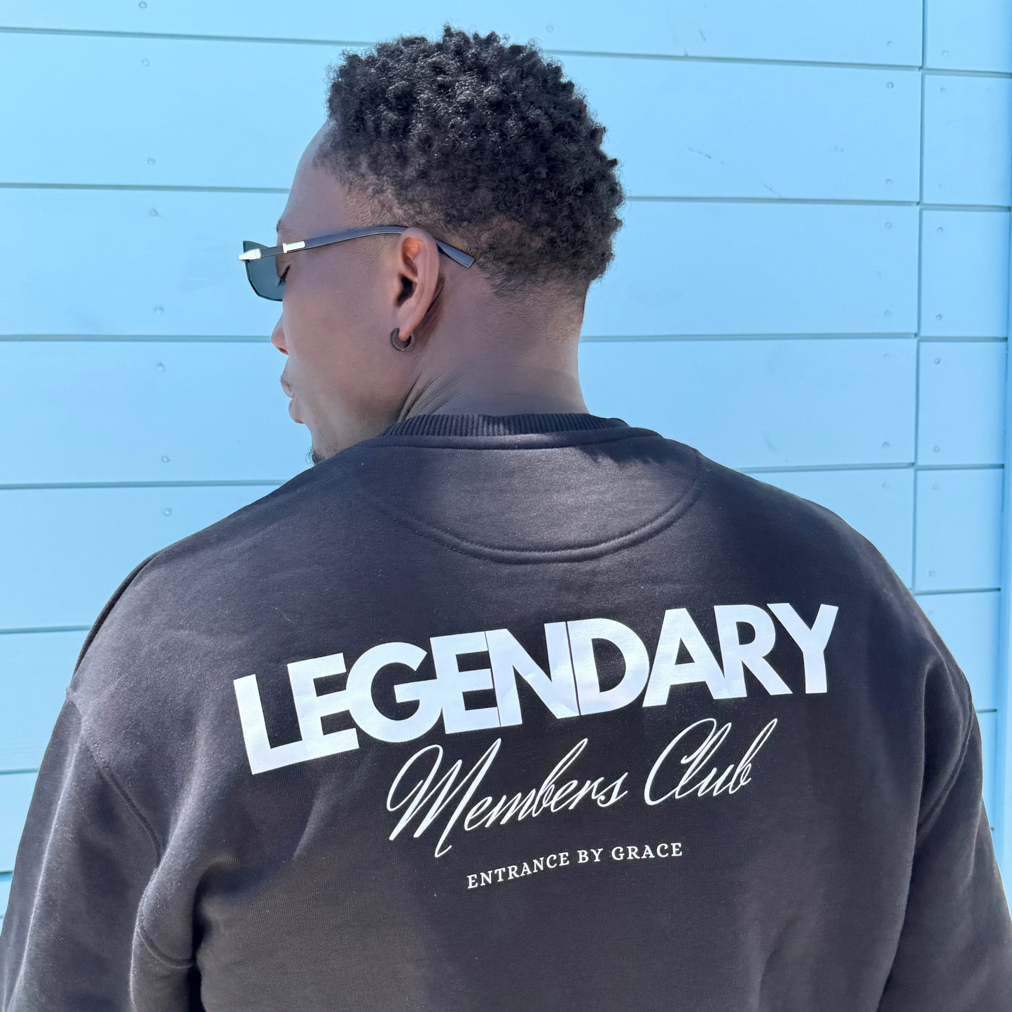 Legendary Members Club Crew Neck Black (350 G/M2)
