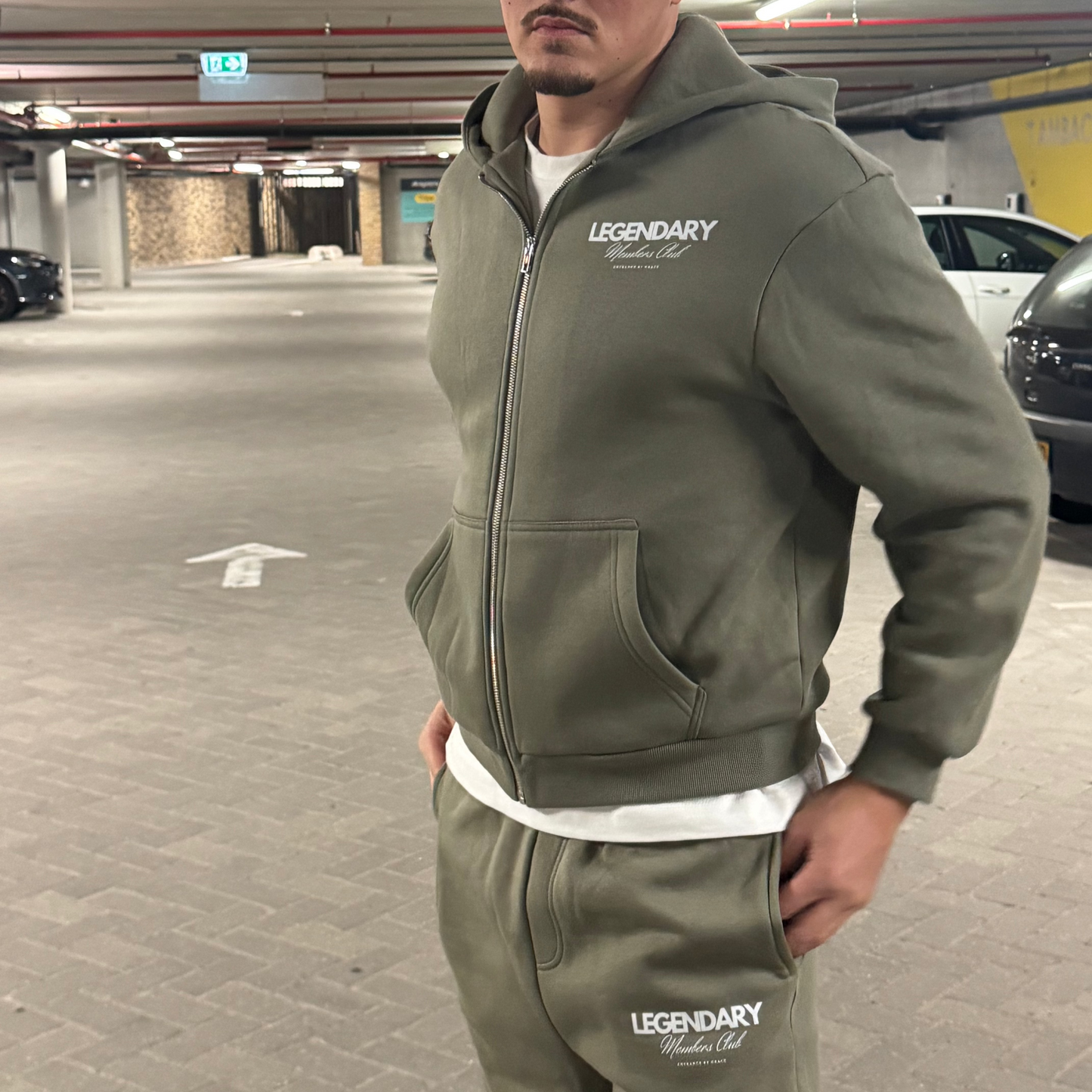 The Wide Fit Jogger Pale Olive