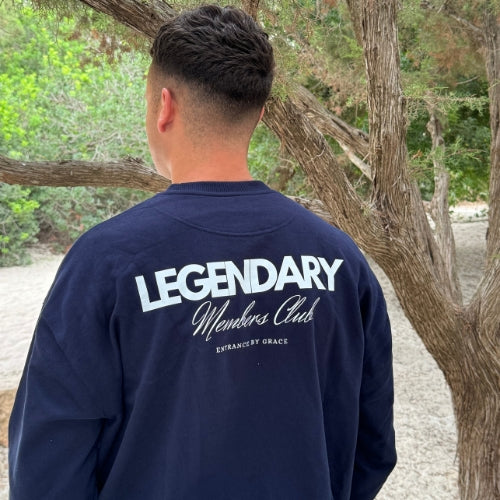 Legendary Members Club Crew Neck Navy (350 G/M2)