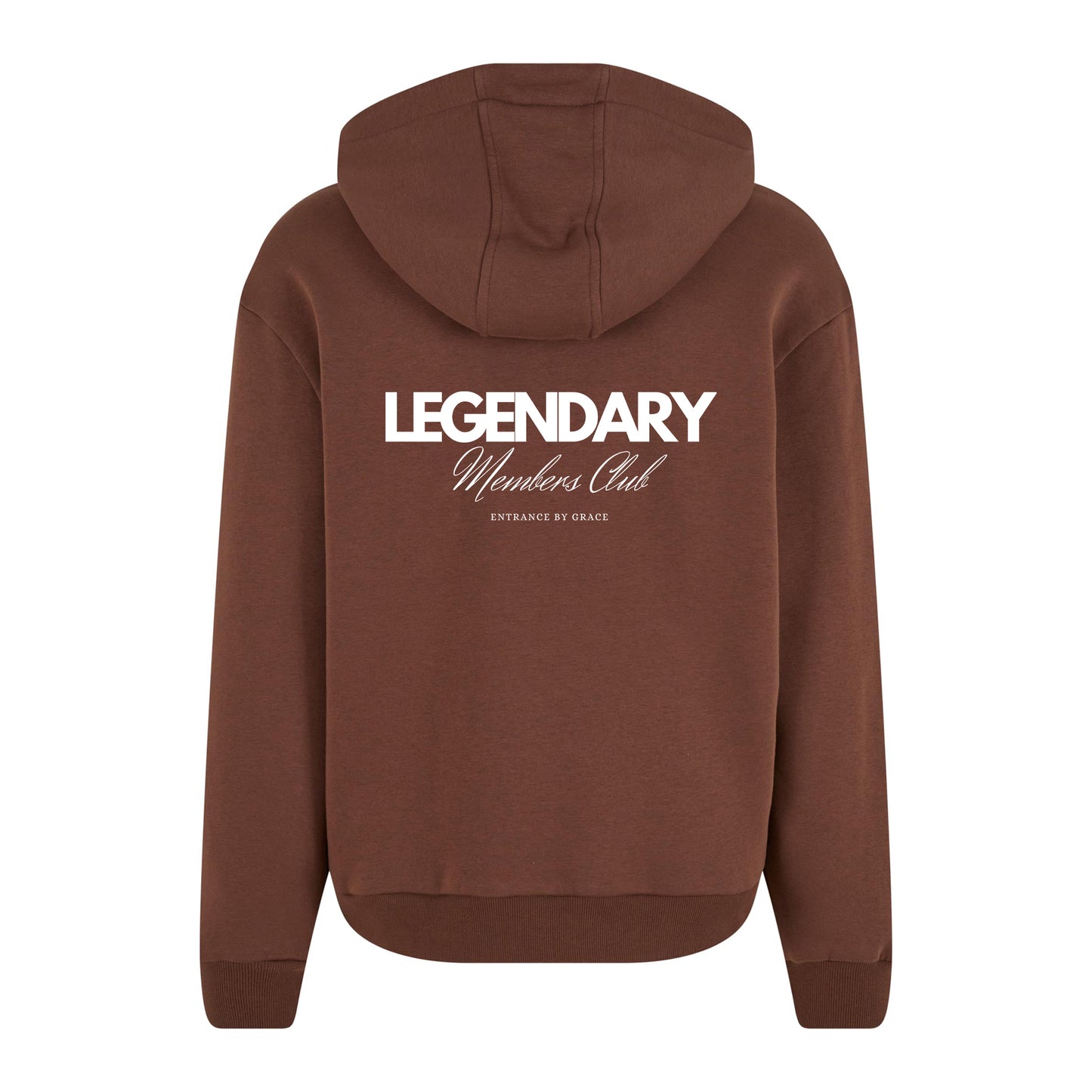 The Hooded Zip Chocolate Brown