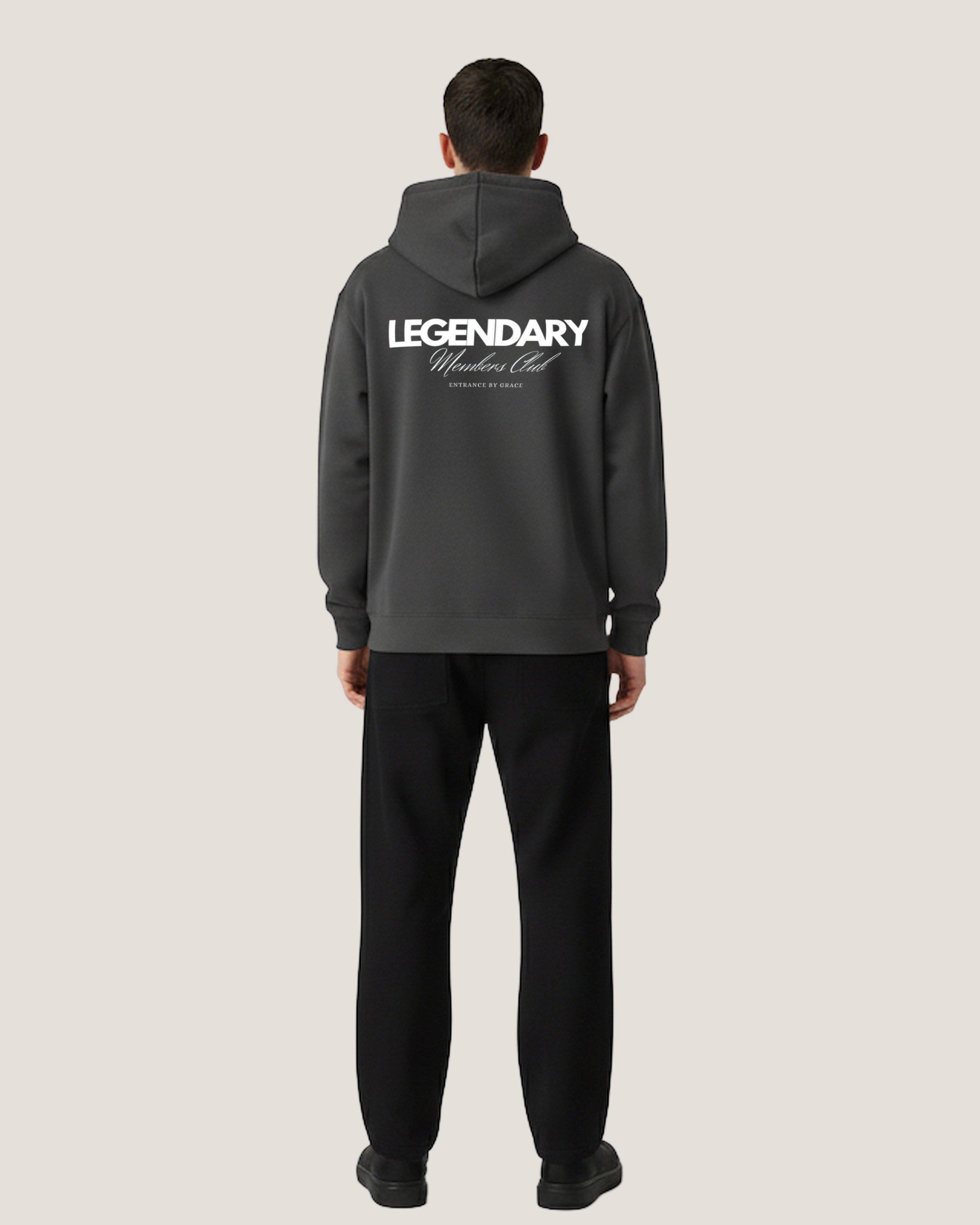 The Boxing Legend Hoodie Grey (460 G/M2) – Legendary Members Club
