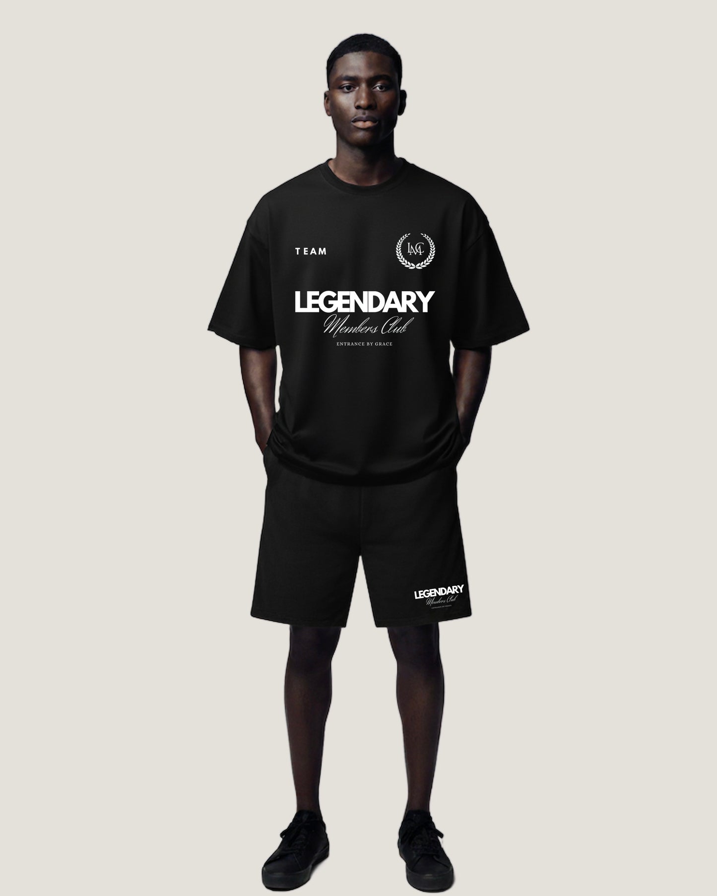 Iconic Jogging Shorts Black (300 G M/2)