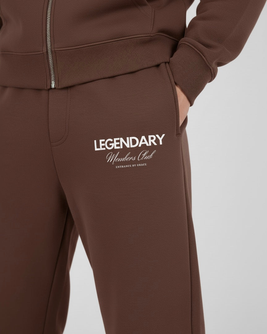 The Wide Fit Jogger Chocolate Brown